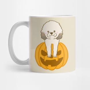 halloween pumpkin dog Mug